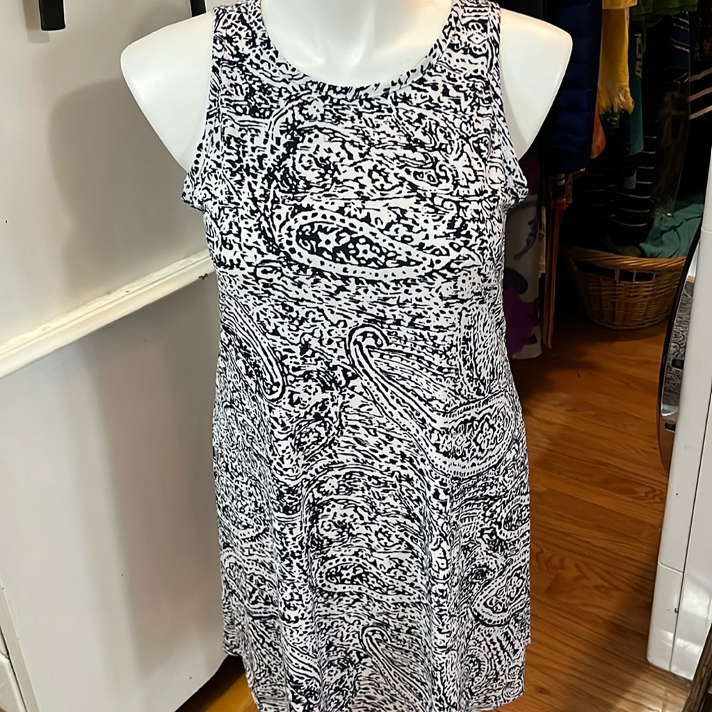 NWT MSK navy/white dress